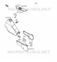 LABELS for Kawasaki KLR250 1991