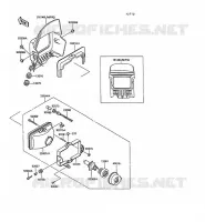 LENS   ZGT00A 009976 for Kawasaki KLR250 1991