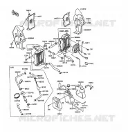 RADIATOR for Kawasaki KLR250 1991