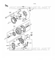 REAR HUB for Kawasaki KLR250 1991
