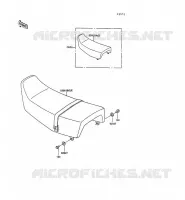 SEAT for Kawasaki KLR250 1991