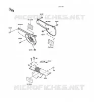 SIDE COVERS   CHAIN COVER for Kawasaki KLR250 1991