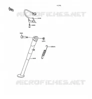 STAND for Kawasaki KLR250 1991