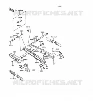 SWINGARM for Kawasaki KLR250 1991