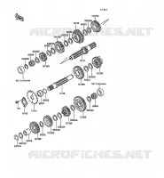 TRANSMISSION for Kawasaki KLR250 1991