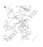SIDE COVERS   CHAIN COVER for Kawasaki KLR650 2012