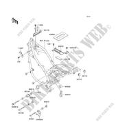 FRAME PARTS (COUVERTURE) for Kawasaki KLE500 1991