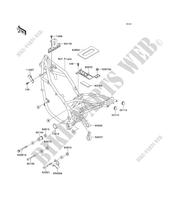 FRAME PARTS (COUVERTURE) for Kawasaki KLE500 1992