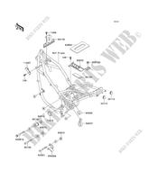 FRAME PARTS (COUVERTURE) for Kawasaki KLE500 1993