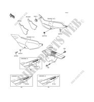 SIDE COVERS   CHAIN COVER for Kawasaki KLE500 1995