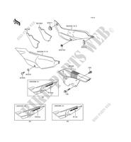 SIDE COVERS   CHAIN COVER for Kawasaki KLE500 1995