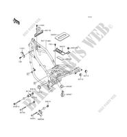 FRAME PARTS (COUVERTURE) for Kawasaki KLE500 1996