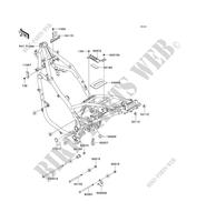 FRAME PARTS (COUVERTURE) for Kawasaki KLE500 2006
