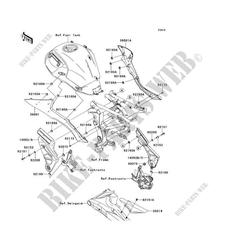 SIDE COVERS   CHAIN COVER for Kawasaki VERSYS 650 2013