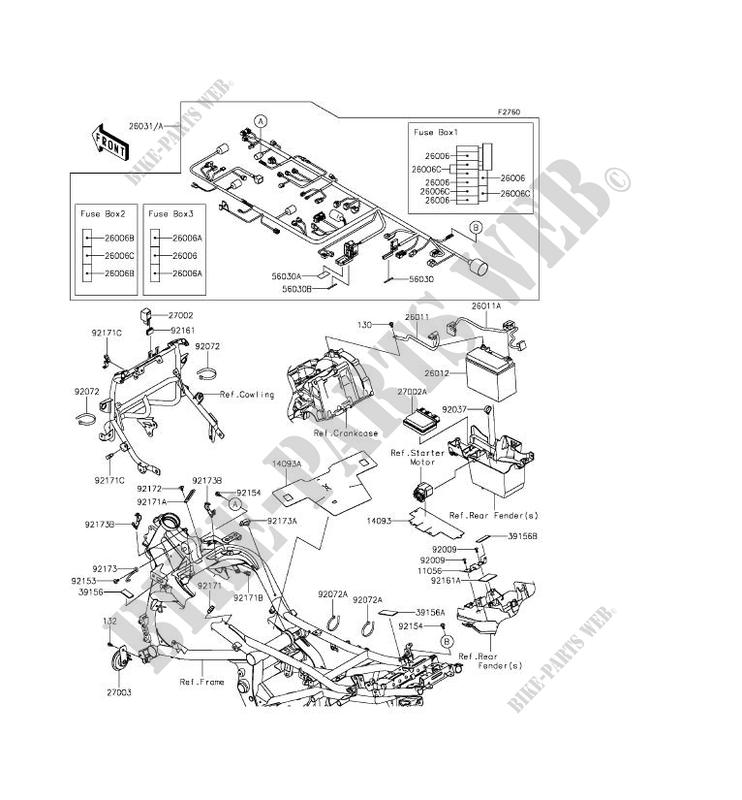 CHASSIS ELECTRICAL EQUIPMENT for Kawasaki VERSYS 650 ABS 2015