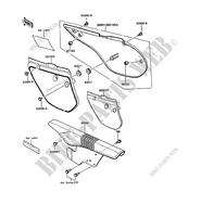 SIDE COVERS   CHAIN COVER(1/2) for Kawasaki KMX125 1989