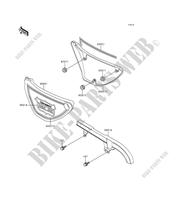 SIDE COVERS   CHAIN COVER for Kawasaki KZ1000 POLICE 2000