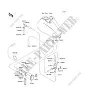 FUEL EVAPORATION SYSTEM for Kawasaki VN1500 CLASSIC 1996