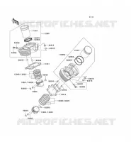 CYLINDER   PISTON  for Kawasaki VN1500 CLASSIC 2001