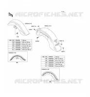 FENDER for Kawasaki VN1500 CLASSIC 2001