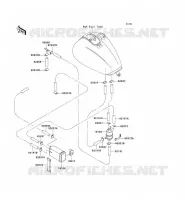 FUEL EVAPORATION SYSTEM(CA) for Kawasaki VN1500 CLASSIC 2001