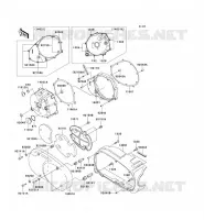 LEFT ENGINE COVER for Kawasaki VN1500 CLASSIC 2001