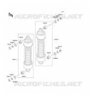 SUSPENSION   SHOCK ABSORBER for Kawasaki VN1500 CLASSIC 2001