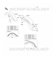 FENDER for Kawasaki VN1500 CLASSIC 2002