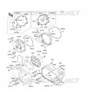 LEFT ENGINE COVER for Kawasaki VN1500 CLASSIC 2002