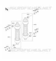 SUSPENSION   SHOCK ABSORBER for Kawasaki VN1500 CLASSIC 2002