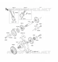 CRANKSHAFT for Kawasaki VN1500 CLASSIC 2004