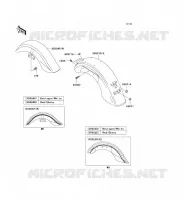 FENDER for Kawasaki VN1500 CLASSIC 2004