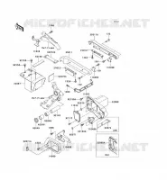 FRAME PARTS (COUVERTURE) for Kawasaki VN1500 CLASSIC 2004