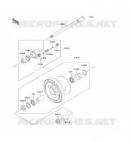 FRONT WHEEL for Kawasaki VN1500 CLASSIC 2004