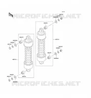 SUSPENSION   SHOCK ABSORBER for Kawasaki VN1500 CLASSIC 2004