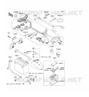 CHASSIS ELECTRICAL EQUIPMENT for Kawasaki VN1500 CLASSIC TOURER FI 2001