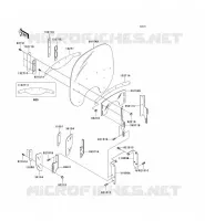 COWLING for Kawasaki VN1500 CLASSIC TOURER FI 2001