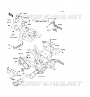 FRAME PARTS (COUVERTURE) for Kawasaki VN1500 CLASSIC TOURER FI 2001