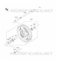FRONT WHEEL for Kawasaki VN1500 CLASSIC TOURER FI 2001