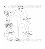 FUEL EVAPORATION SYSTEM(CA) for Kawasaki VN1500 CLASSIC TOURER FI 2001