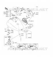 FUEL TANK for Kawasaki VN1500 CLASSIC TOURER FI 2001