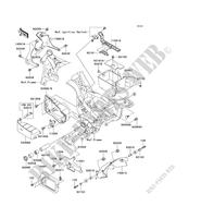FRAME PARTS (COUVERTURE) for Kawasaki VN1500 DRIFTER 2002