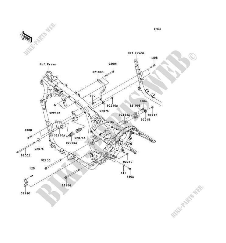 FRAME PARTS (COUVERTURE) for Kawasaki VN1700 NOMAD 2013