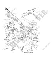 FRAME PARTS (COUVERTURE) for Kawasaki VN2000 2004