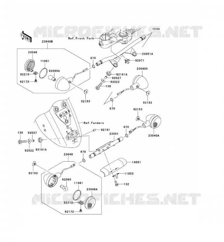 INDICATORS Kawasaki MOTOS 2000 2005 VN2000  VN2000-A2