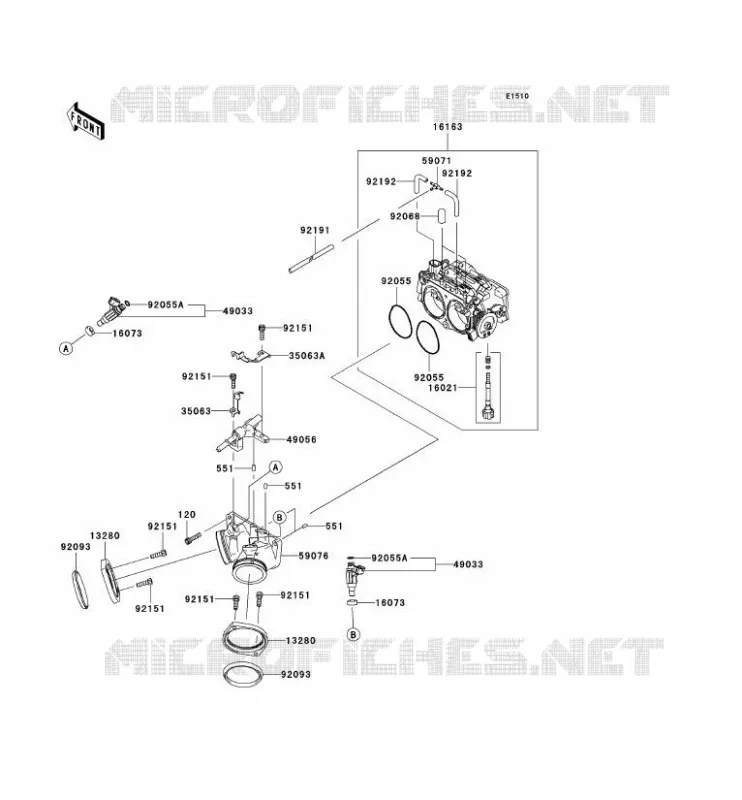 CARBURETOR Kawasaki MOTOS 2000 2009 VN2000 CLASSIC LT  VN2000J9F