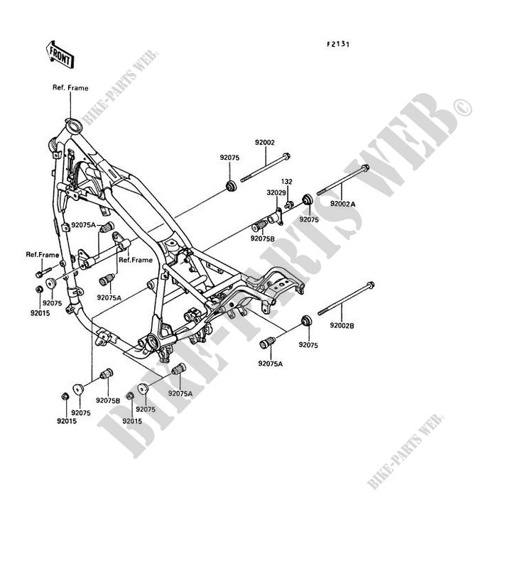 FRAME PARTS (COUVERTURE) for Kawasaki VN750 TWIN 1987