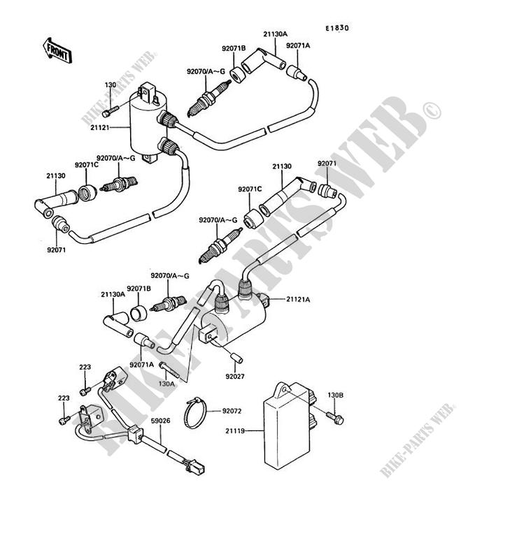 IGNITION SYSTEM for Kawasaki VN750 TWIN 1987