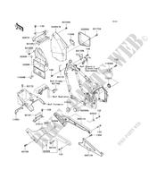 FRAME PARTS (COUVERTURE) for Kawasaki VN800 2005