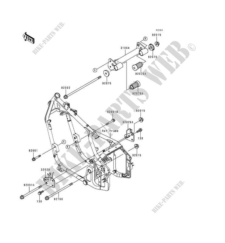 FRAME PARTS (COUVERTURE) for Kawasaki VN800 1999